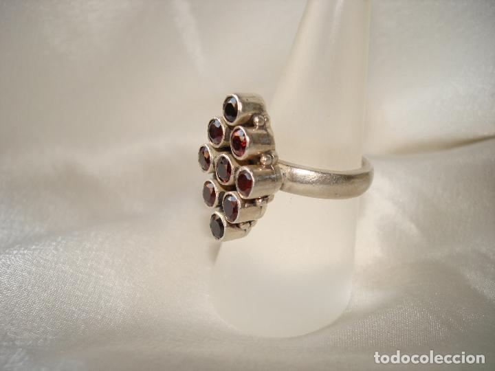 Joyeria: ANILLO DE PLATA Y GRANATES - Foto 2