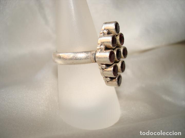 Joyeria: ANILLO DE PLATA Y GRANATES - Foto 3