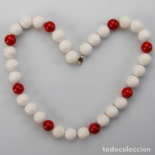 Joyeria: COLLAR DE MUJER DE CORAL Y PLATA - Foto 1