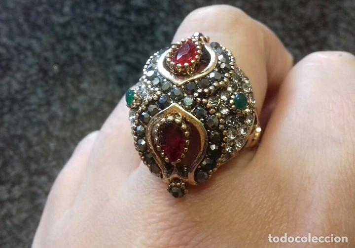 Joyeria: Anillo de bronce y piedras - Foto 6