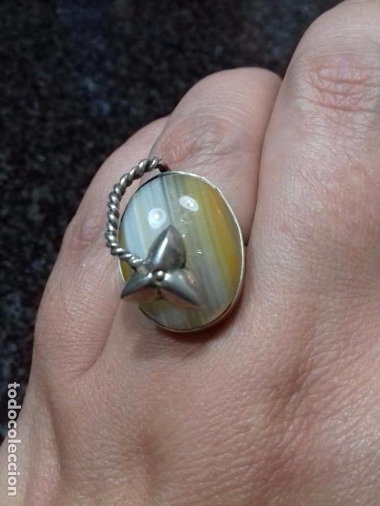 Joyeria: Anillo de &Aacute;gata y Plata de Ley - Foto 1