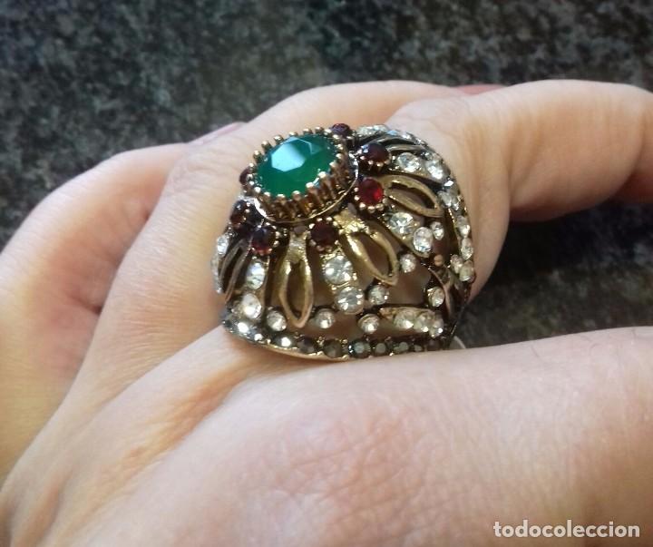 Joyeria: Anillo de bronce y piedras - Foto 1