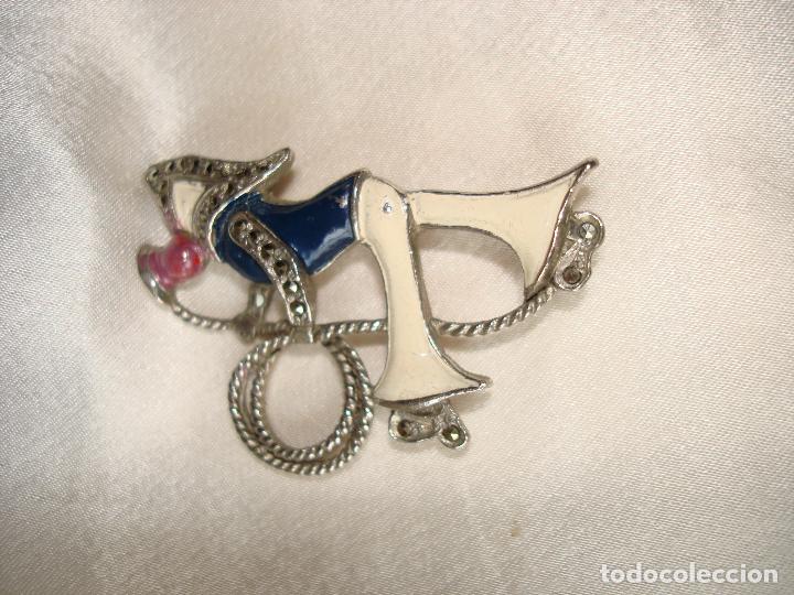 Joyeria: BROCHE DE PLATA MARINERO LEVANDO ANCLAS - Foto 3