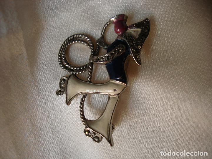 Joyeria: BROCHE DE PLATA MARINERO LEVANDO ANCLAS - Foto 7