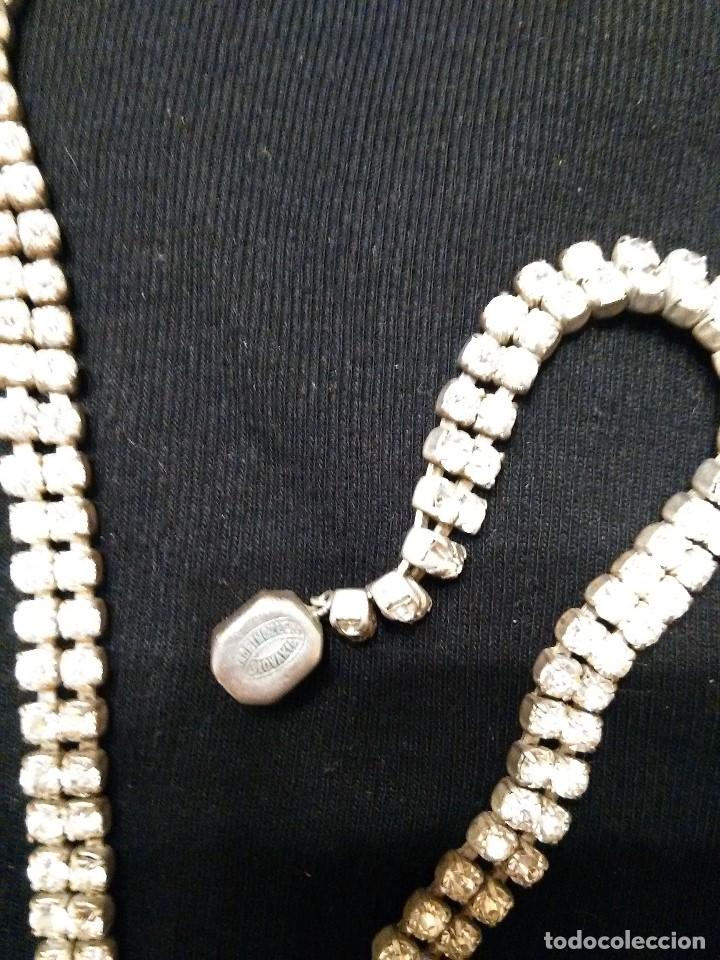 Joyeria: collar y pendientes cristal checo a&ntilde;os 50 - Foto 3