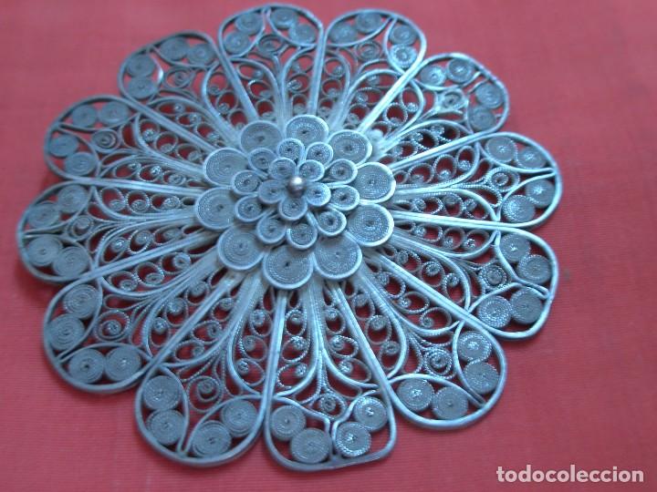 Joyeria: Broche roset&oacute;n de plata - Foto 1