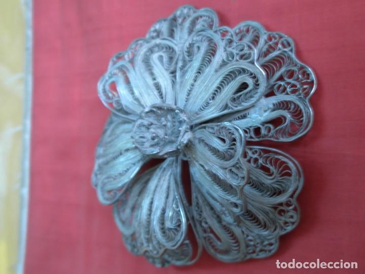 Joyeria: Broche floral de filigrana - Foto 2