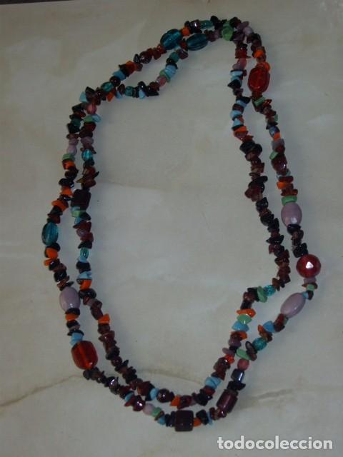 Joyeria: COLLAR LARGO O 2 VUELTAS DE CRISTAL DE MURANO Y OPALINA. - Foto 2