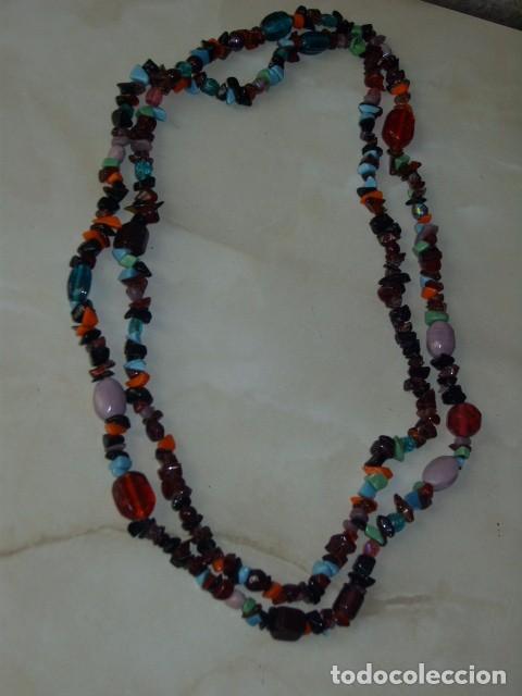 Joyeria: COLLAR LARGO O 2 VUELTAS DE CRISTAL DE MURANO Y OPALINA. - Foto 3