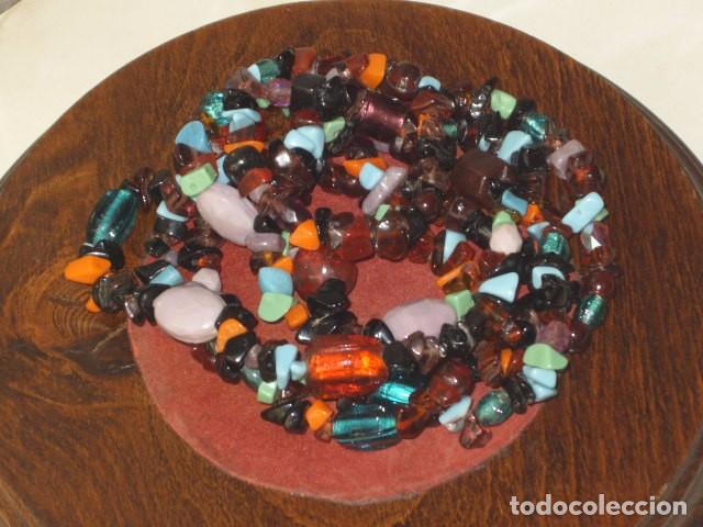 Joyeria: COLLAR LARGO O 2 VUELTAS DE CRISTAL DE MURANO Y OPALINA. - Foto 6