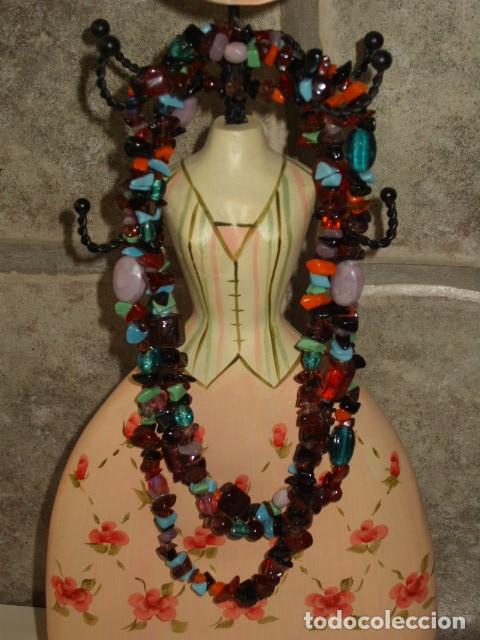 Joyeria: COLLAR LARGO O 2 VUELTAS DE CRISTAL DE MURANO Y OPALINA. - Foto 8