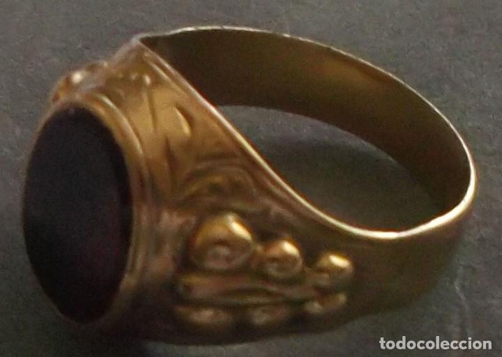 Joyeria: anillo de oro 18 kilates piedra roja - Foto 4