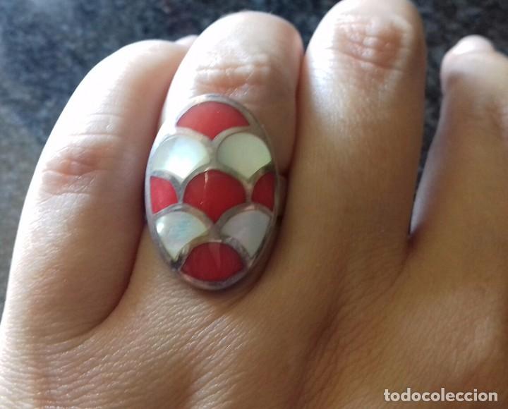 Joyeria: Anillo Plata de Ley y N&aacute;car - Foto 3