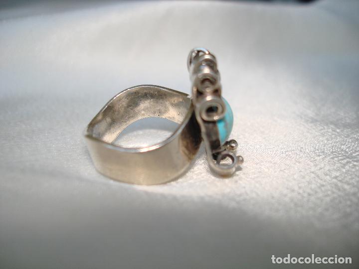 Joyeria: ANILLO DE PLATA CON TURQUESA EN EL CENTRO - Foto 3