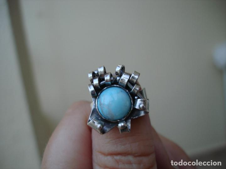 Joyeria: ANILLO DE PLATA CON TURQUESA EN EL CENTRO - Foto 5