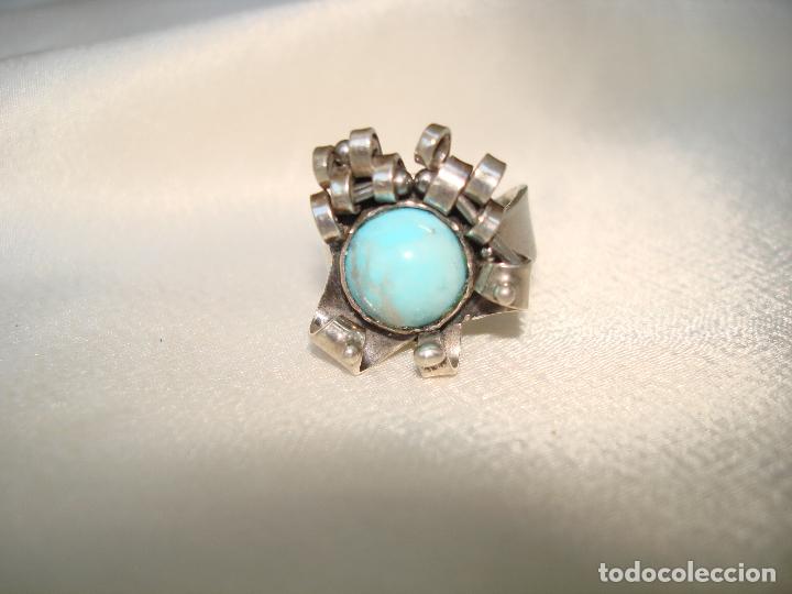 Joyeria: ANILLO DE PLATA CON TURQUESA EN EL CENTRO - Foto 6