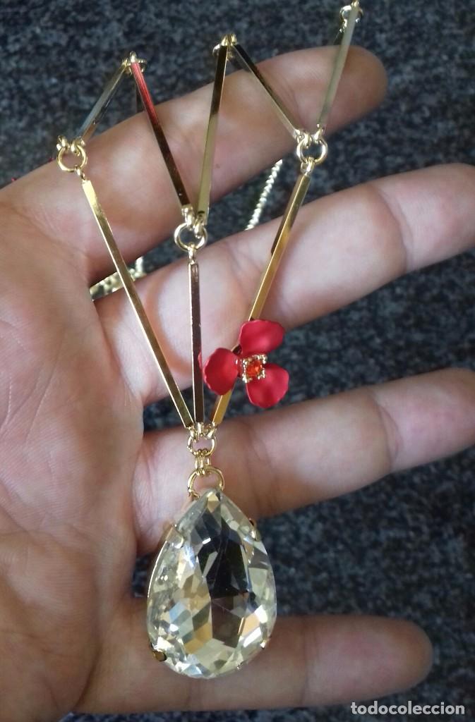 Joyeria: Precioso collar de Cristal con flores - Foto 2