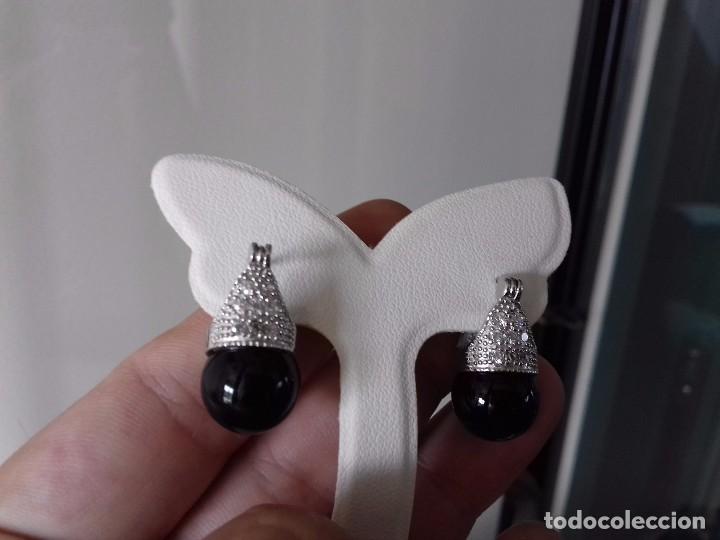 Joyeria: Pendientes de Circonitas, &Aacute;gata y Plata de Ley - Foto 2