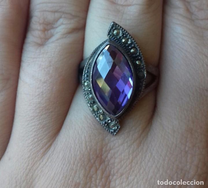 Joyeria: Anillo Plata de Ley, Marquesitas y Circonita - Foto 1