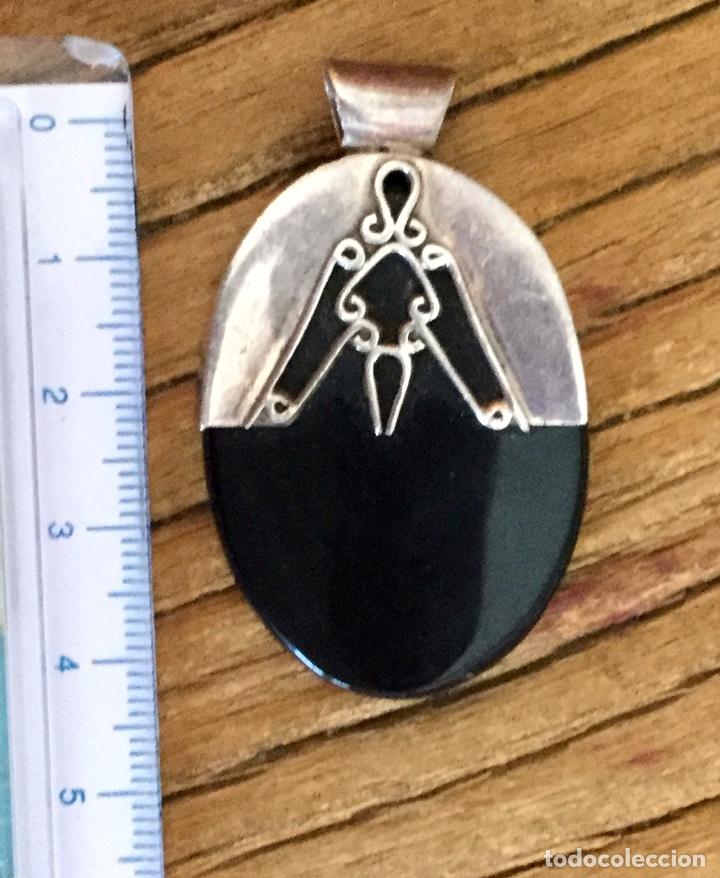 Joyeria: Colgante de plata con gran onix de forma ovalada - Foto 2