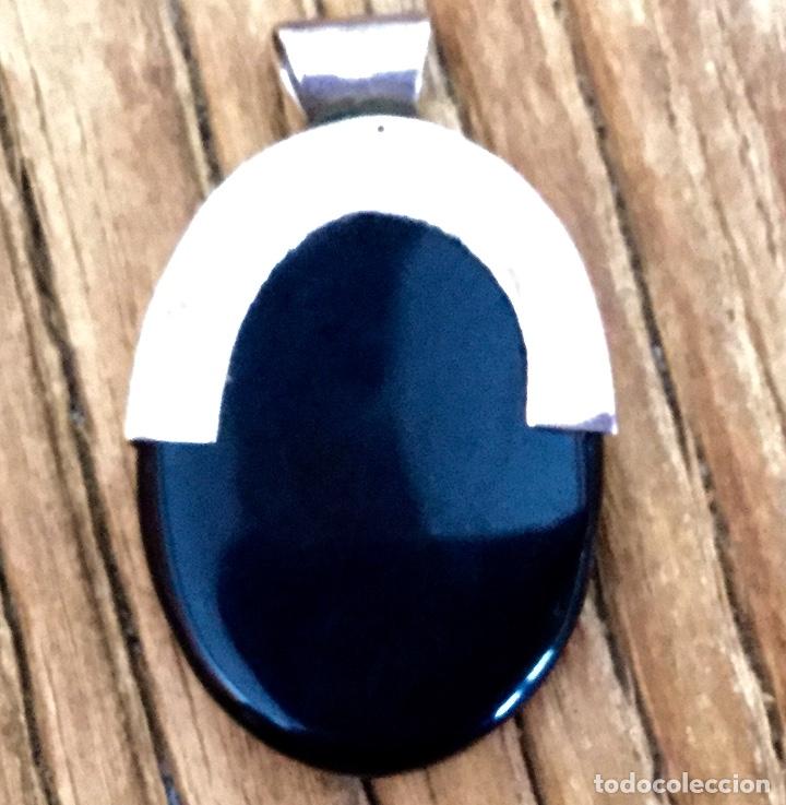 Joyeria: Colgante de plata con gran onix de forma ovalada - Foto 3