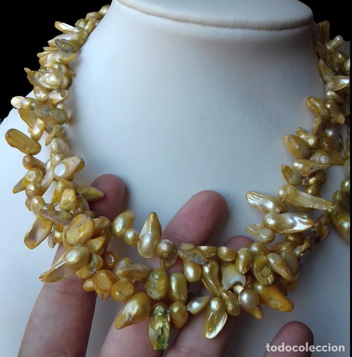 Joyeria: Gran collar de Perlas de Biwa - Foto 2