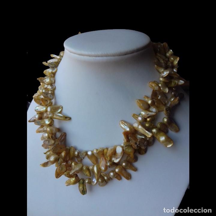 Joyeria: Gran collar de Perlas de Biwa - Foto 4