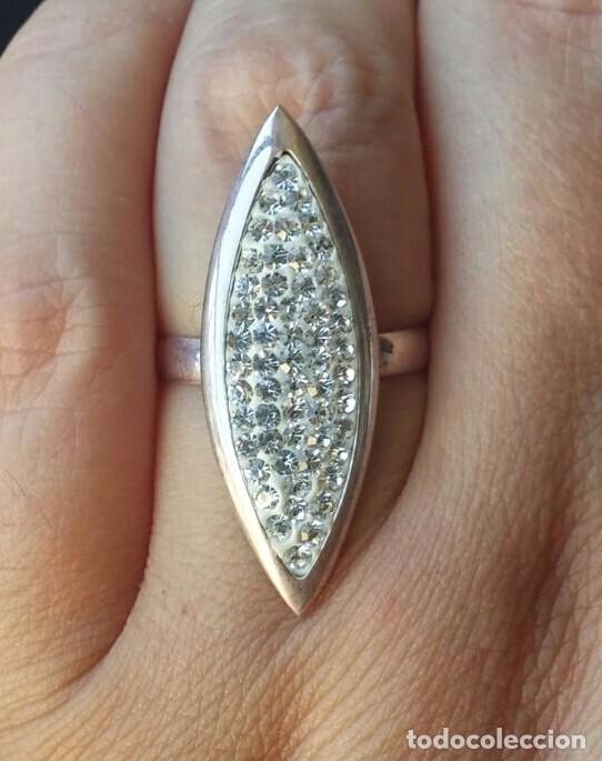 Joyeria: Anillo Plata de Ley y pavese de Cristal - Foto 2