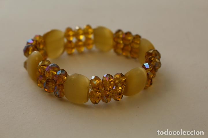 Joyeria: pulsera con quarzo cristal color ambar - Foto 3