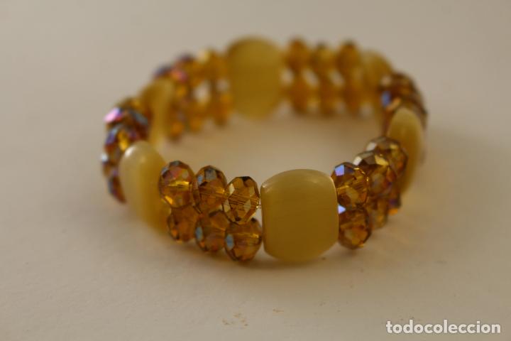 Joyeria: pulsera con quarzo cristal color ambar - Foto 6
