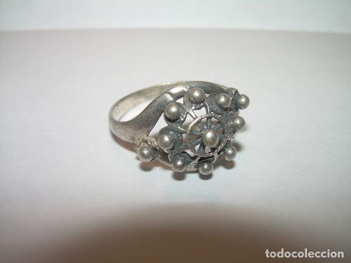 Joyeria: ANTIGUO ANILLO DE PLATA DE LEY CON CONTRASATES. - Foto 1
