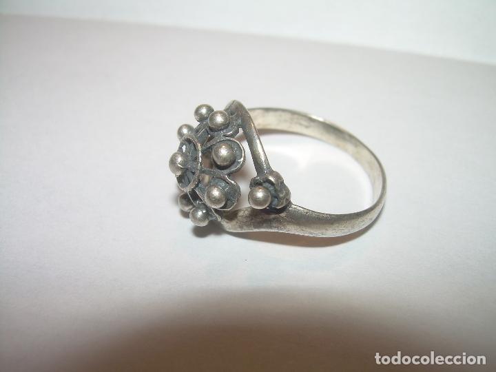 Joyeria: ANTIGUO ANILLO DE PLATA DE LEY CON CONTRASATES. - Foto 2
