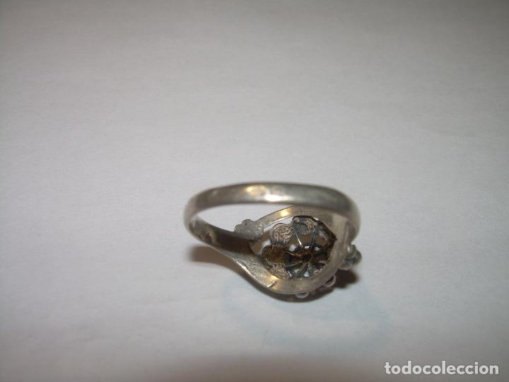 Joyeria: ANTIGUO ANILLO DE PLATA DE LEY CON CONTRASATES. - Foto 5