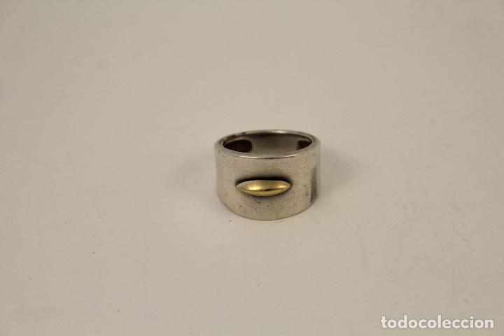 Joyeria: anillo en acero y oro 18k - Foto 1