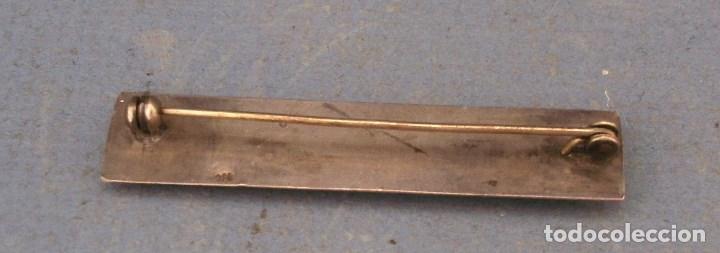 Joyeria: broche rectangular en relieve, de plata 830 (5,5x1cm aprox) - Foto 3