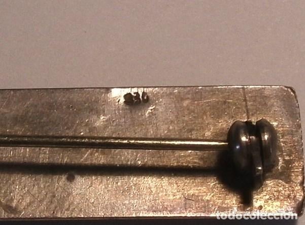 Joyeria: broche rectangular en relieve, de plata 830 (5,5x1cm aprox) - Foto 4