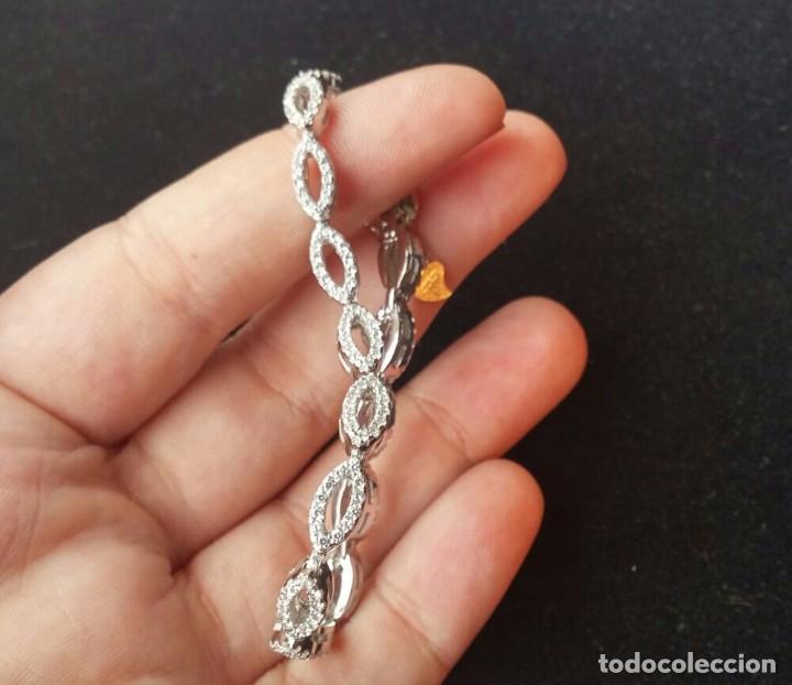 Joyeria: Pulsera de Plata de Ley y Micropaves de Circonitas - Foto 1