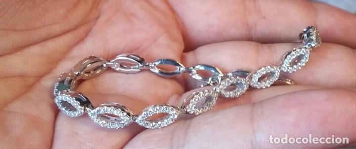 Joyeria: Pulsera de Plata de Ley y Micropaves de Circonitas - Foto 2