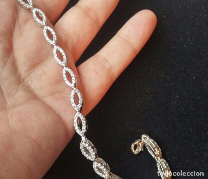 Joyeria: Pulsera de Plata de Ley y Micropaves de Circonitas - Foto 3