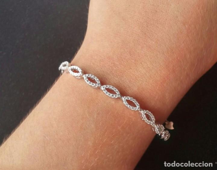 Joyeria: Pulsera de Plata de Ley y Micropaves de Circonitas - Foto 4
