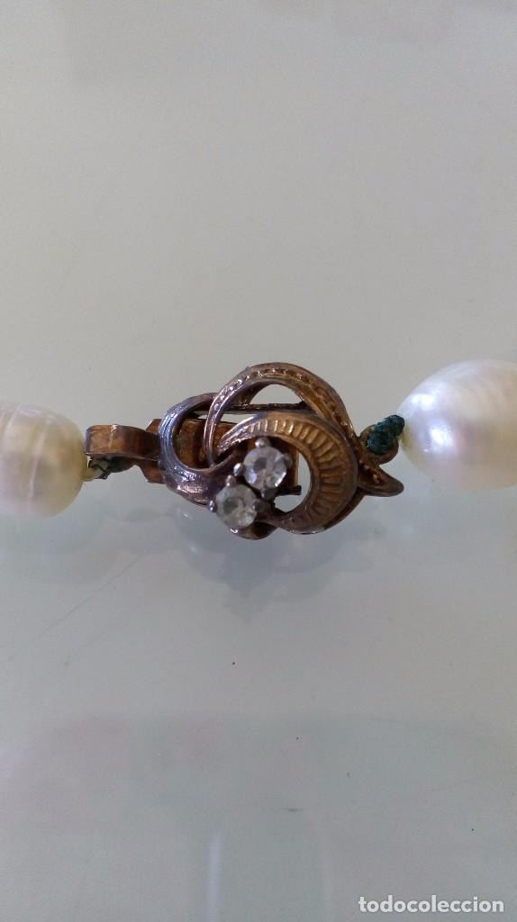 Joyeria: Collar de perlas de agua dulce con broche de plata chapada - Foto 11