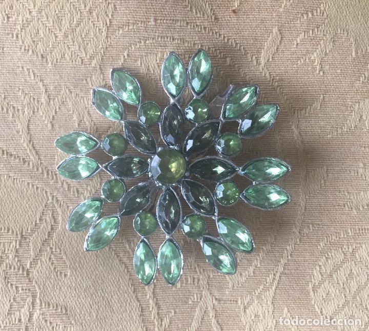 Joyeria: BROCHE VINTAGE TONOS VERDES - Foto 4