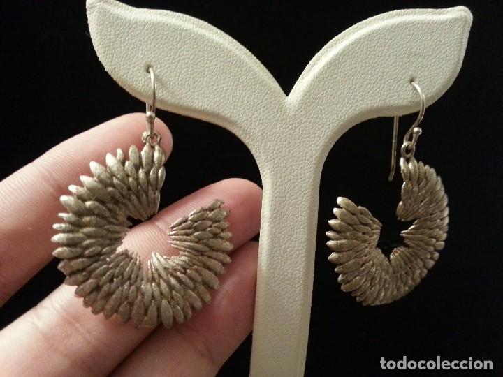 Joyeria: Pendientes en Plata de Ley satinada - Foto 3