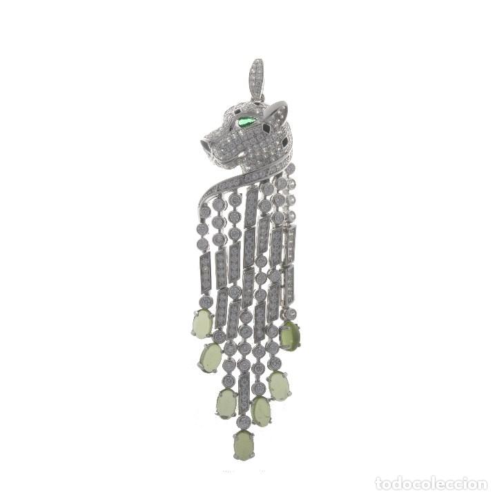 Joyeria: Colgante Art Deco plata con pantera. - Foto 1