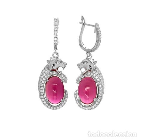 Joaillerie: Pendientes panteras.