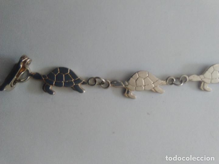 Joyeria: Pulsera de plata con eslabones de tortugas - Foto 2