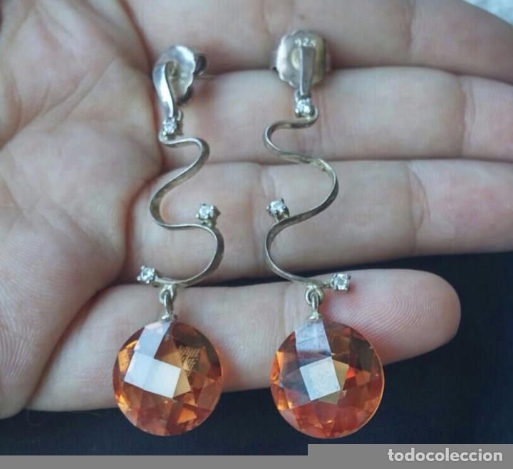 Joyeria: Pendientes en Plata de Ley con Circonitas - Foto 1