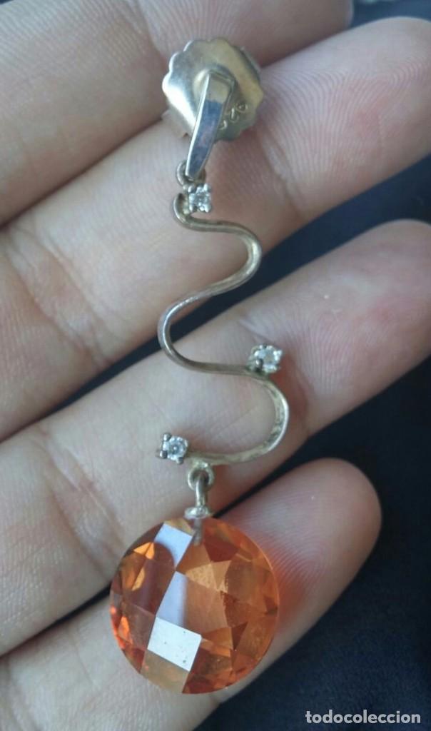 Joyeria: Pendientes en Plata de Ley con Circonitas - Foto 2