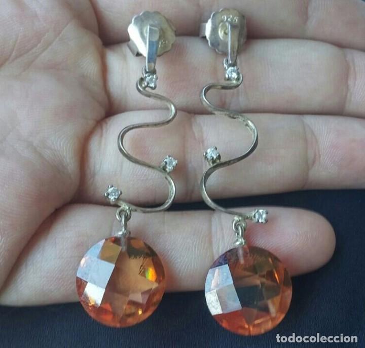 Joyeria: Pendientes en Plata de Ley con Circonitas - Foto 3
