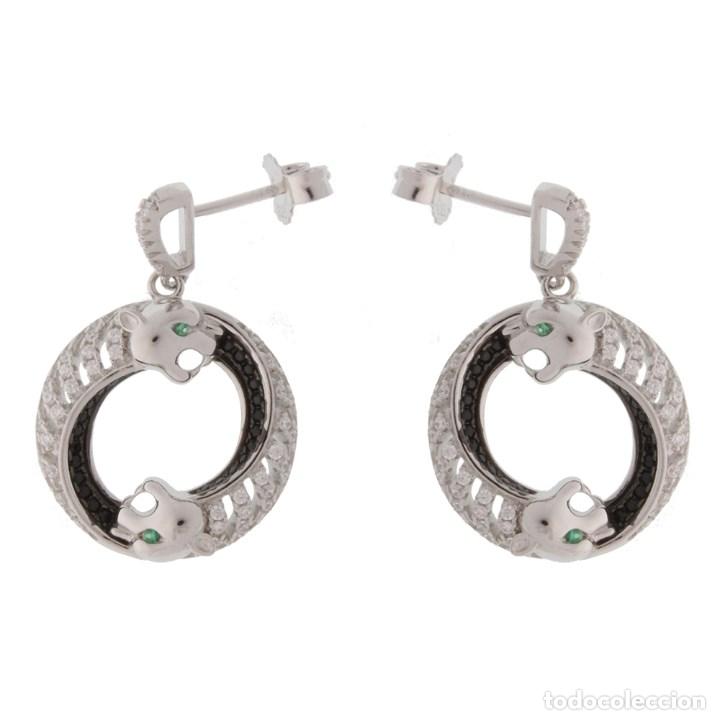 Joaillerie: Pendientes panteras.